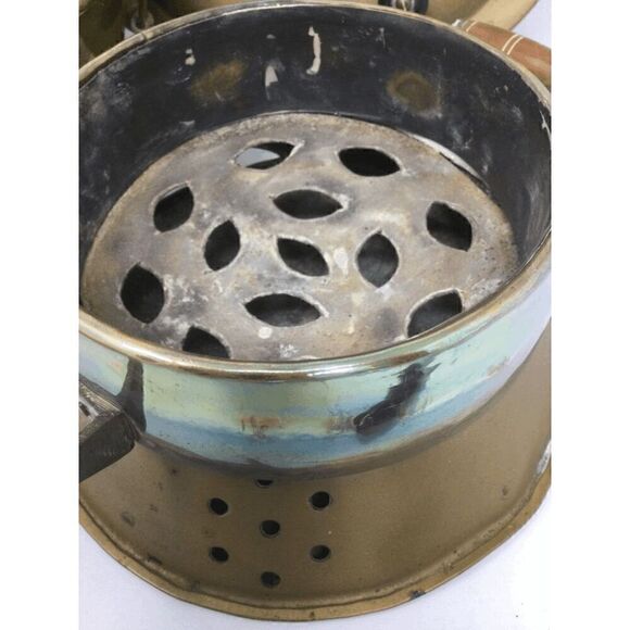 Vintage Brass Asian Hot Pot - Picture 12 of 12